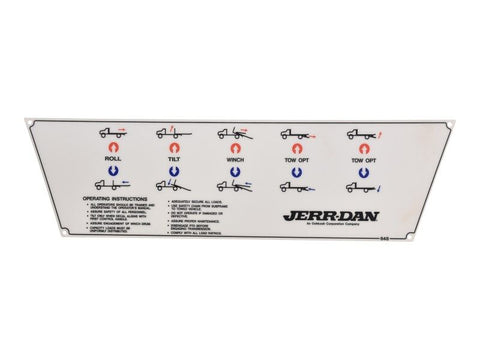 Image of Jerr-Dan Decal, Control Handles