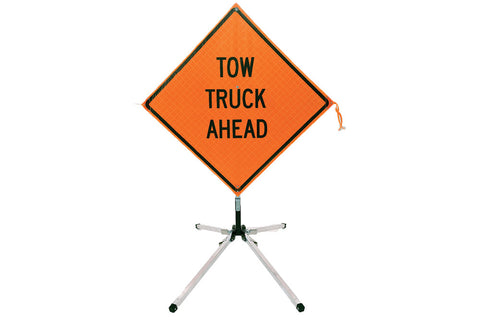 Image of Safety Sign, Stand w/ Latch, Compact