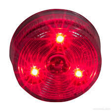 Image of Light, Marker 2" Red LED W/ Clear Lens
