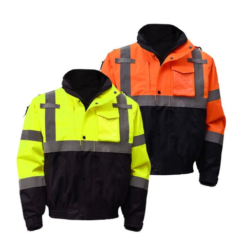 Image of Safety Class 3 3-IN-1 Waterproof Bomber W/ New Removable Fleece