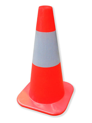 Safety Cone, 18" or 28", Reflective