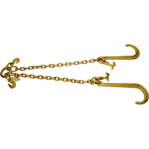 V-Chain w/ 15" J & Combo Hook, 2' Legs