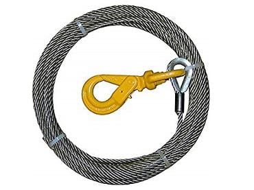 Wire Rope Steel Core W/ Locking Swivel Hook